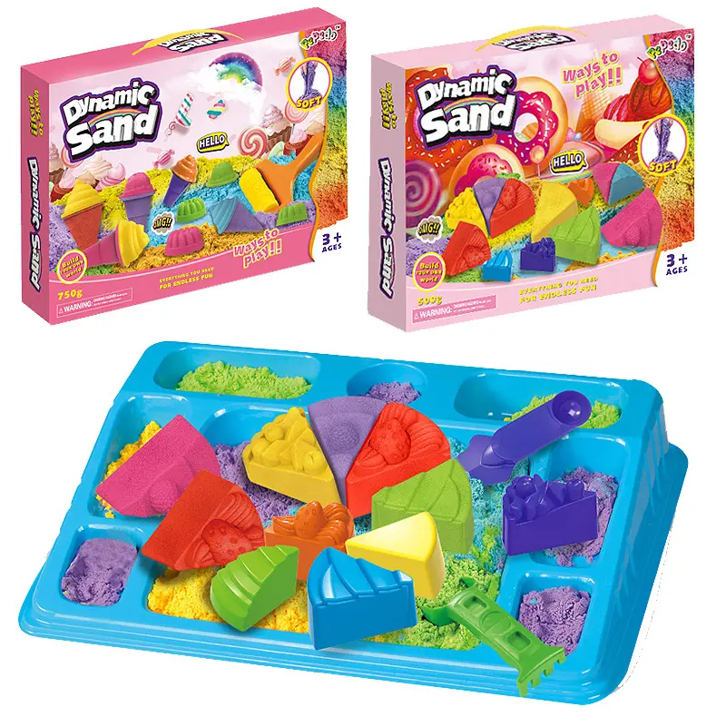 Yaz plaj seti kum oyuncaklar dondurmalı pasta şekil kalıp kum kiti sihirli kil duyusal oyun çocuklar için Set DIY çocuk plaj oyuncakları