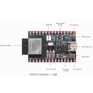 ESP32-C3-DevKitM-1 mit eingebetteten ESP32-C3-MINI-1 für die Unterstützung von Windows Linux macOS - Product Image 1