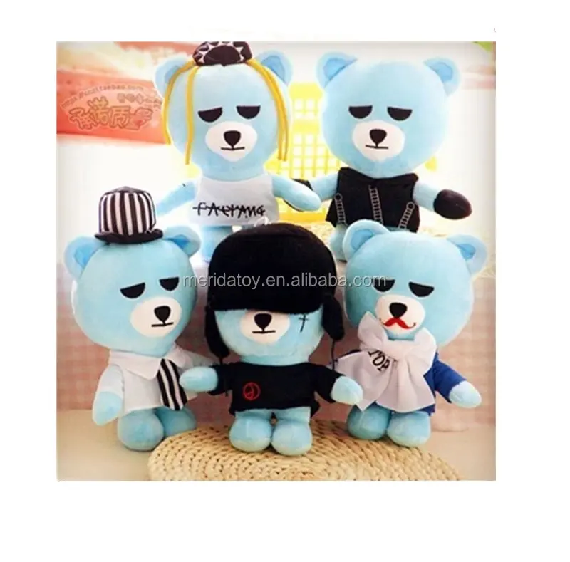 Venta al por mayor 24cm caliente Corea Kpop Star Store muñeca de La felpa de peluche juguetes de peluche para los aficionados de G-dragon TOP