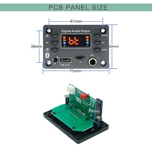 MP3プレーヤーBluetoothモジュールMP3デコーダーFMラジオマイクボード - Product Image 4