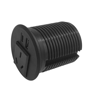 Enchufe redondo integrado estándar australiano AU, enchufe para el hogar para muebles, 1 puerto USB, 1 puerto tipo C - Product Image 3