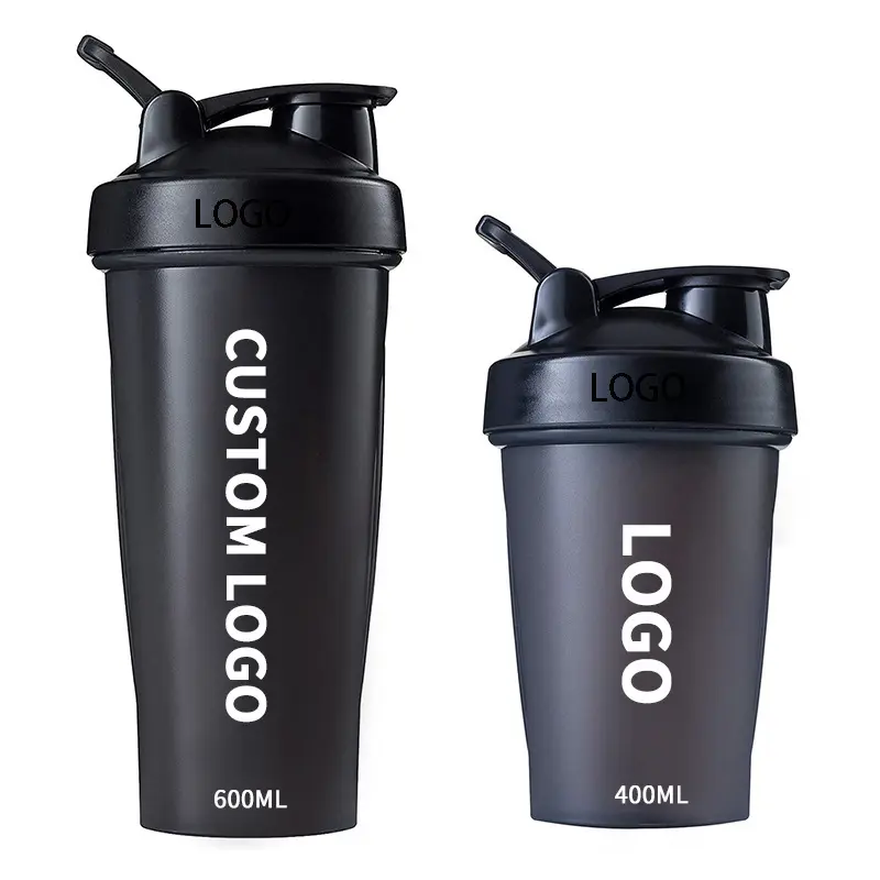 2024 venta al por mayor logotipo personalizado 400ml 600ml entrenamiento licuadora coctelera botella gimnasio agua proteína coctelera botellas