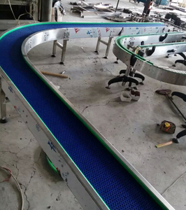 PL 7100 Flex Flush Grid Conveyor Modular Plastic Belt with <strong>Positrack</strong> Turning Flat Limit Type Modular Belt - Product Image 3