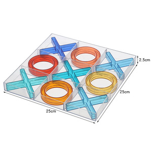 XO Tic Tac Toe sıcak satış süpermarket kurulu oyunu sınır ötesi eğitim satranç ebeveyn-çocuk etkileşimi için dokuz kare ızgara - Product Image 5