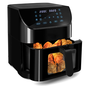 1800W Smart Digital LED Touch Screen Air friggitrice 8L capacità 10 programmi Timer di controllo della temperatura per cibi fritti in olio - Product Image 1