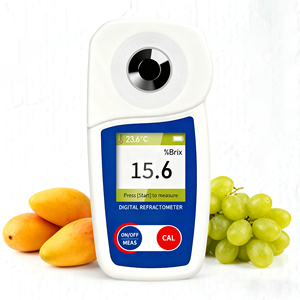 Logo-Druck Auto-Digital-Refraktometer 0-35% Brix Handgehaltenes Digitales Refraktometer Zuckermessgerät mit ATC - Product Image 1