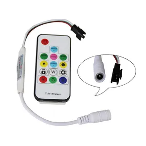 MINI Bunte HF-Fernbedienung DC 5-24V LED Pixel Strip Controller mit manuellem Schalter UCS1903 Kompatibel - Product Image 2