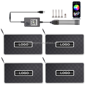 TGZ 4 in <strong>1</strong> Footwell Light RGB APP USB Control Floor Mat Auto <strong>Led</strong> Ambiance Interior Decorative Lamp Kit Cigarette Lighter Socket - Product Image 6