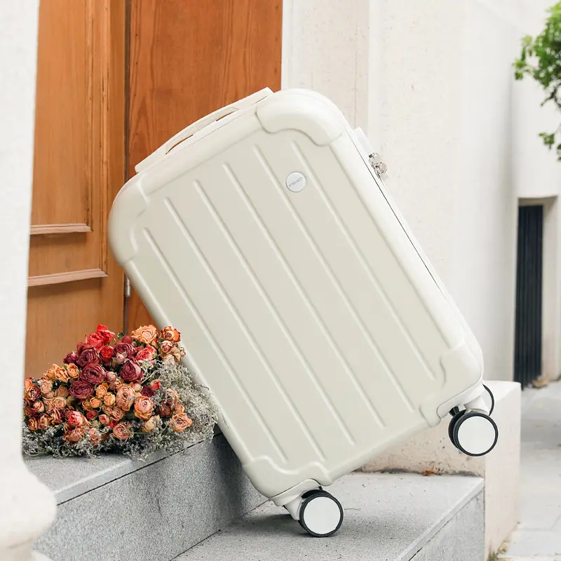 Todos os passos de alta qualidade abs pc carregar-on avião viagem cinco tamanhos personalizado carrinho mala de bagagem