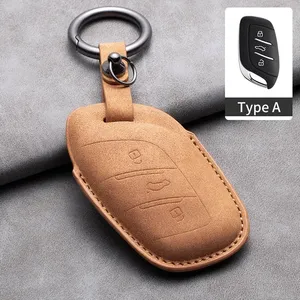 Araba için uzaktan anahtar kılıfı kabuk mgwe MG4 2023 MG6 RX5 I6 I5 RX3 rerx5 MG ZS EV EZS HS EHS 2019 2020 deri anahtarlık - Product Image 5