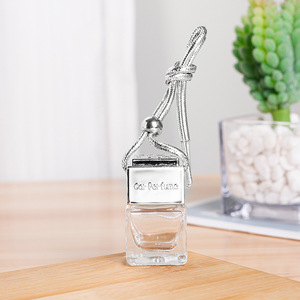 Hot Sale Cheap Price Gold Silver Black Lid Empty <strong>Perfume</strong> <strong>8</strong> <strong>ML</strong> Cube Bottle for Hanging Car air Freshener