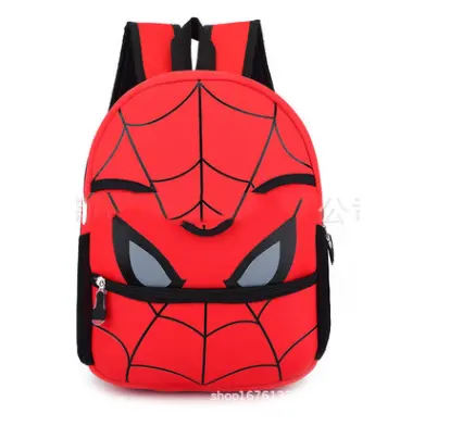 Spider-man Red Cartoon Study Kids Boo Kids Backpack Children School Bag impermeável personalizado Unisex Toddler Backpack Xiamen