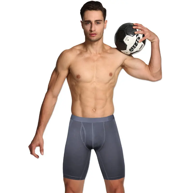 Calzoncillos Bóxer deportivos de cinco puntos para hombre, ropa interior, talla grande, alta calidad, 2020