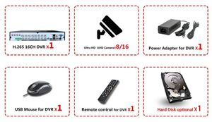 4K16チャンネル8mpセキュリティカメラシステム16CH屋外ホームAHD DVRキット5MPIpカメラ16PCS監視セキュリティカメラシステム - Product Image 5