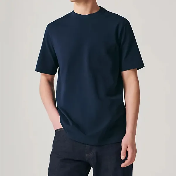 Erkekler için tam pamuk ekip boyun kısa kollu T Shirt yaz spor rahat boş erkek t-shirt üreticileri özel T Shirt