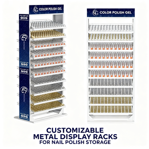 Nhà máy bán lẻ sàn hiển thị đứng cho sơn móng tay đồ nội thất cửa hàng móng tay đứng hỗ trợ Rack với logo một đầu và bên - Product Image 6