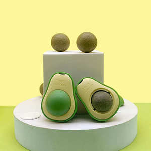 Nuevo se puede girar divertido Self-Hey Catnip Play Cat Toy Forma de aguacate Catnip Cat Toys - Product Image 2