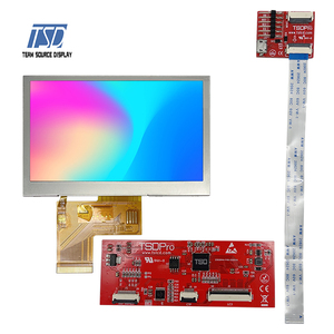 4,3 "TFT transmisiva 480x272 res 450nits IPS de ST7282 HMI 4,3 pulgadas UART pantalla LCD con PCAP/RTP - Product Image 5