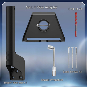 Jh-mech starlink Gen 3 gắn 360 Bộ gắn tường và mái có thể điều chỉnh cho món ăn V3 starlink <span class=keywords><strong>D</strong></span>ễ <span class=keywords><strong>d</strong></span>àng lắp đặt Cột Ăng Ten Xoay - Product Image 3