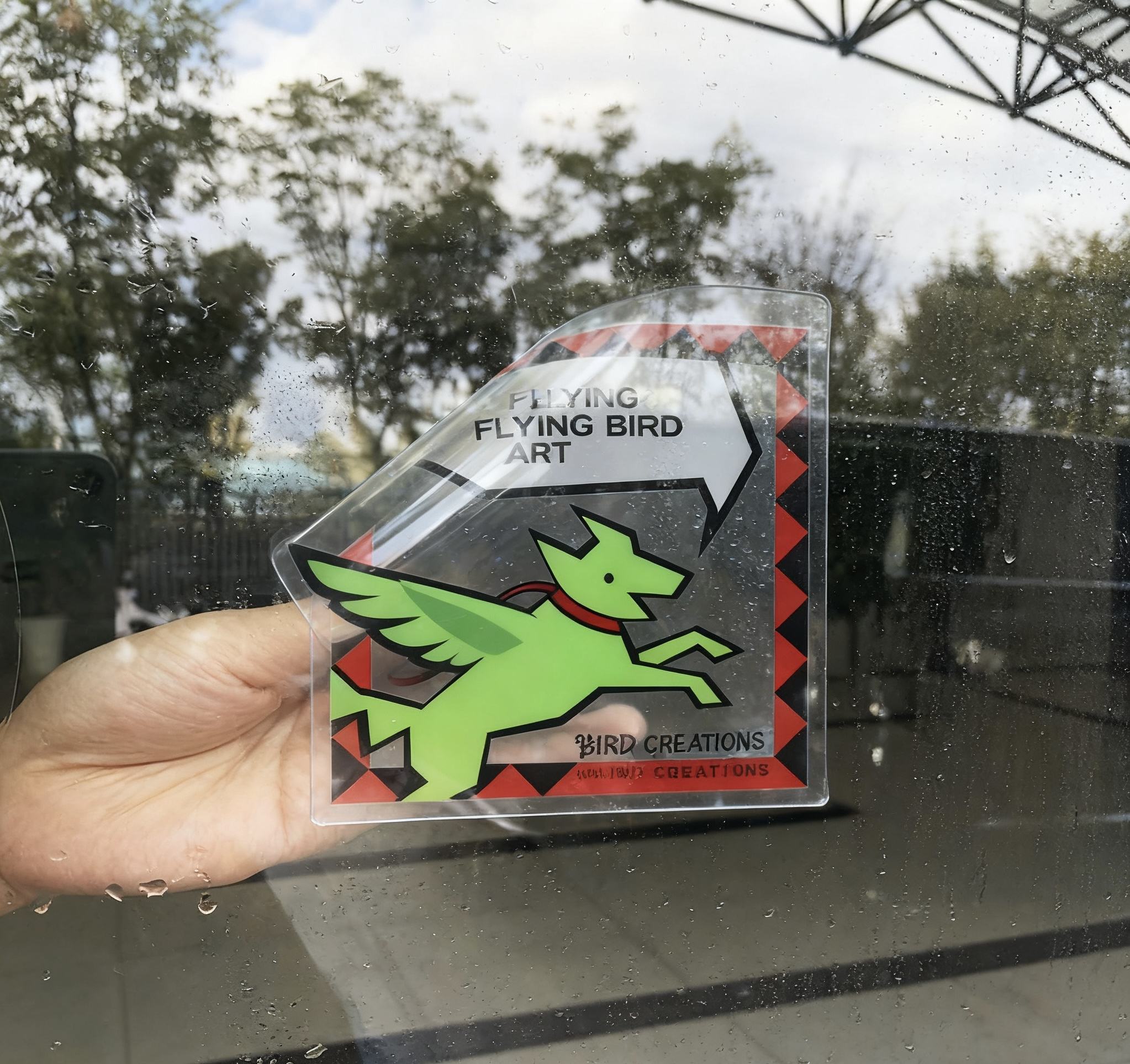 Ejemplo de pegatina para ventana C