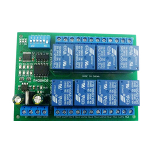 R4D8A08 DC 12V 8 kanal RS485 röle modülü Modbus RTU UART uzaktan kumanda anahtarı DIN35 C45 ray kutusu için PLC PTZ kamera güvenlik - Product Image 1