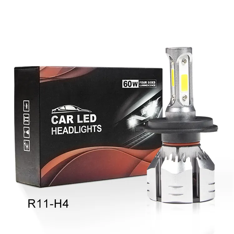 Phare LED de voiture super lumineux 6000K 7000K Auto Led Light H4 H7 H11 9005 9006 Ampoule de phare