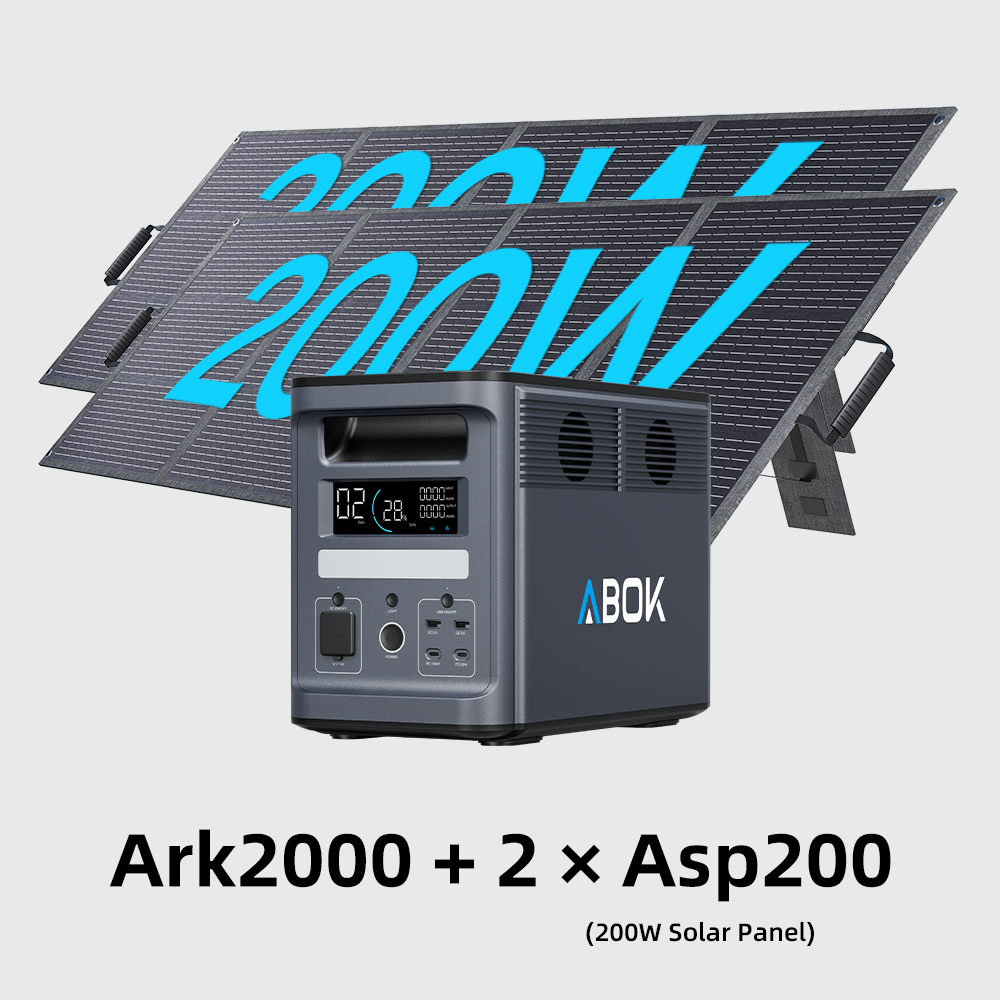 Ark2000 + 2 paneles solares de 200W