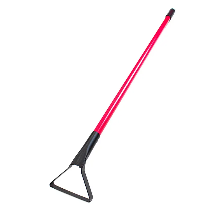 JH-Mech Action Hoe for Weeding Scuffle Loop Sharp Durable Handle with Cushioned Grip Metal Garden Hoe