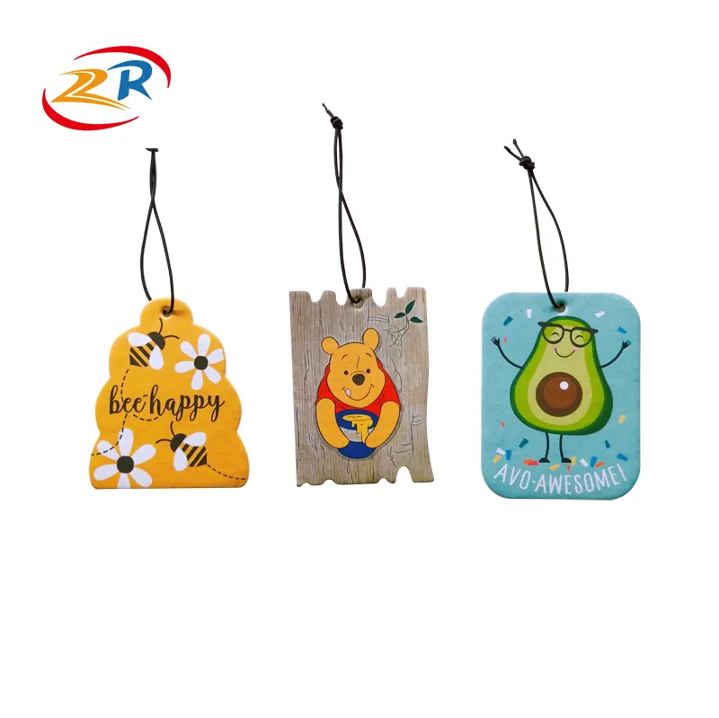 Engraçado Atacado Cartão Carro Perfume Freshener Papel Personalizado Pendurado Carro Air Freshener