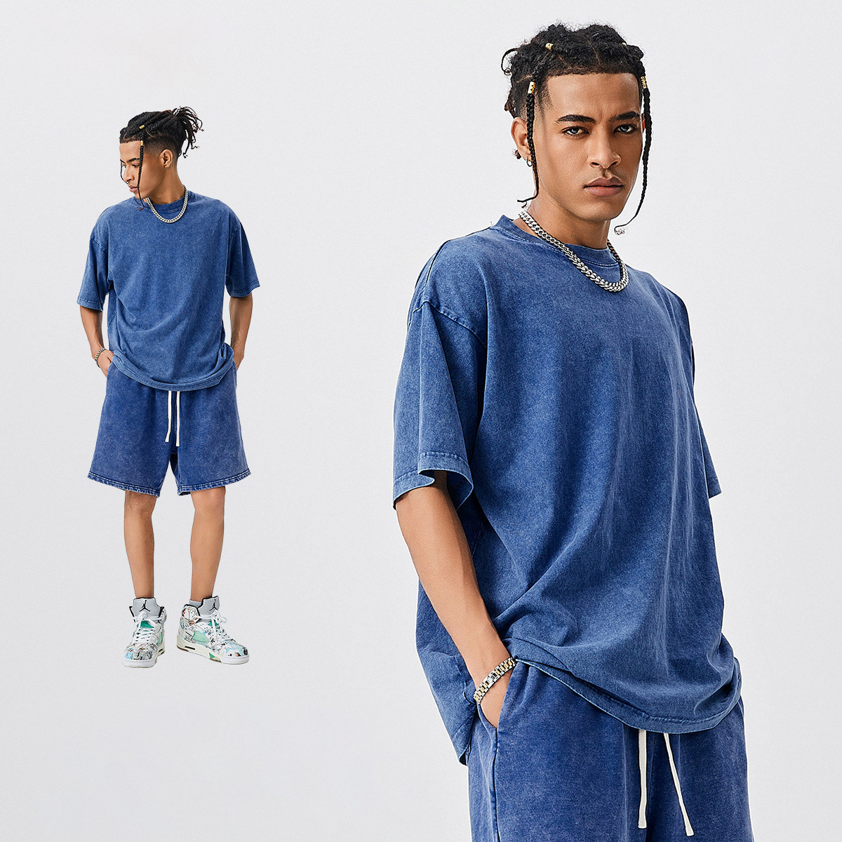 Bleu foncé lavé