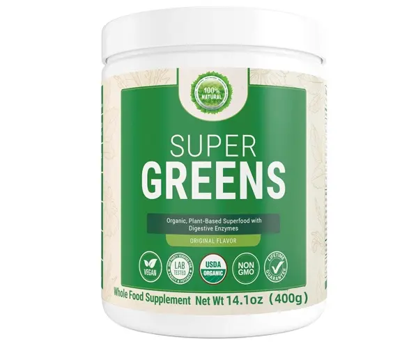 Super Greens Powder Juice Supplement Premium Super food Antioxidans Verdauungs-, Mahlzeiten ersatz zur Gewichts reduktion