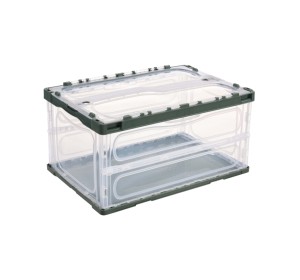 プラスチック製折りたたみ式収納コンテナ収納ボックスセット収納ボックス & ビン長方形モダン多機能 - Product Image 1