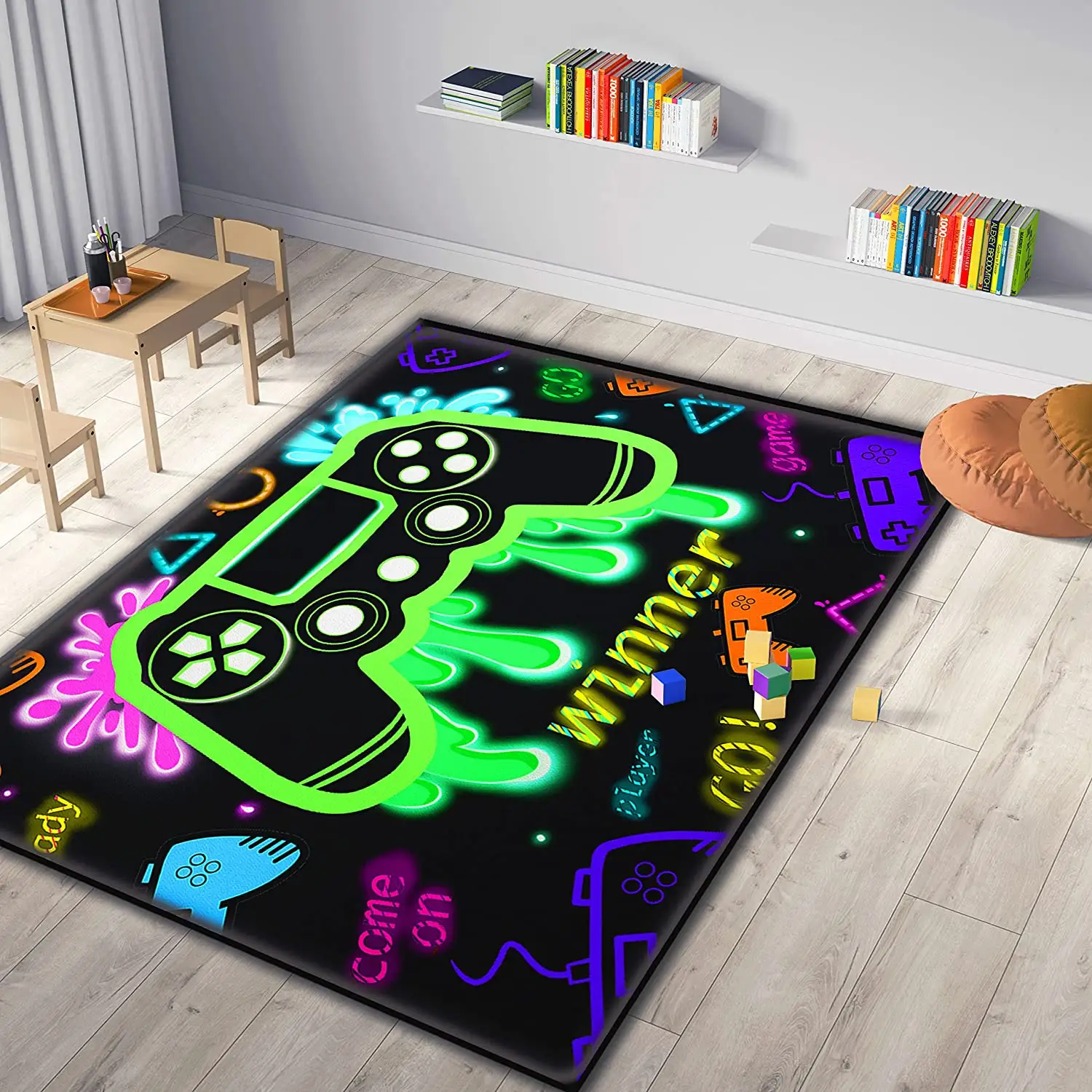 Controller di gioco Area di gioco tappeto per giocatore ragazzo e adolescente tappeto fresco per camera da letto tappetino grande stampato morbido e antiscivolo