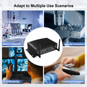 DDR4 Fanless HYSTOU Mini PC 8th Gen CPU Intel i5-8260U DP GPIO Com USB Win 10 11 Linux Computer Desktop