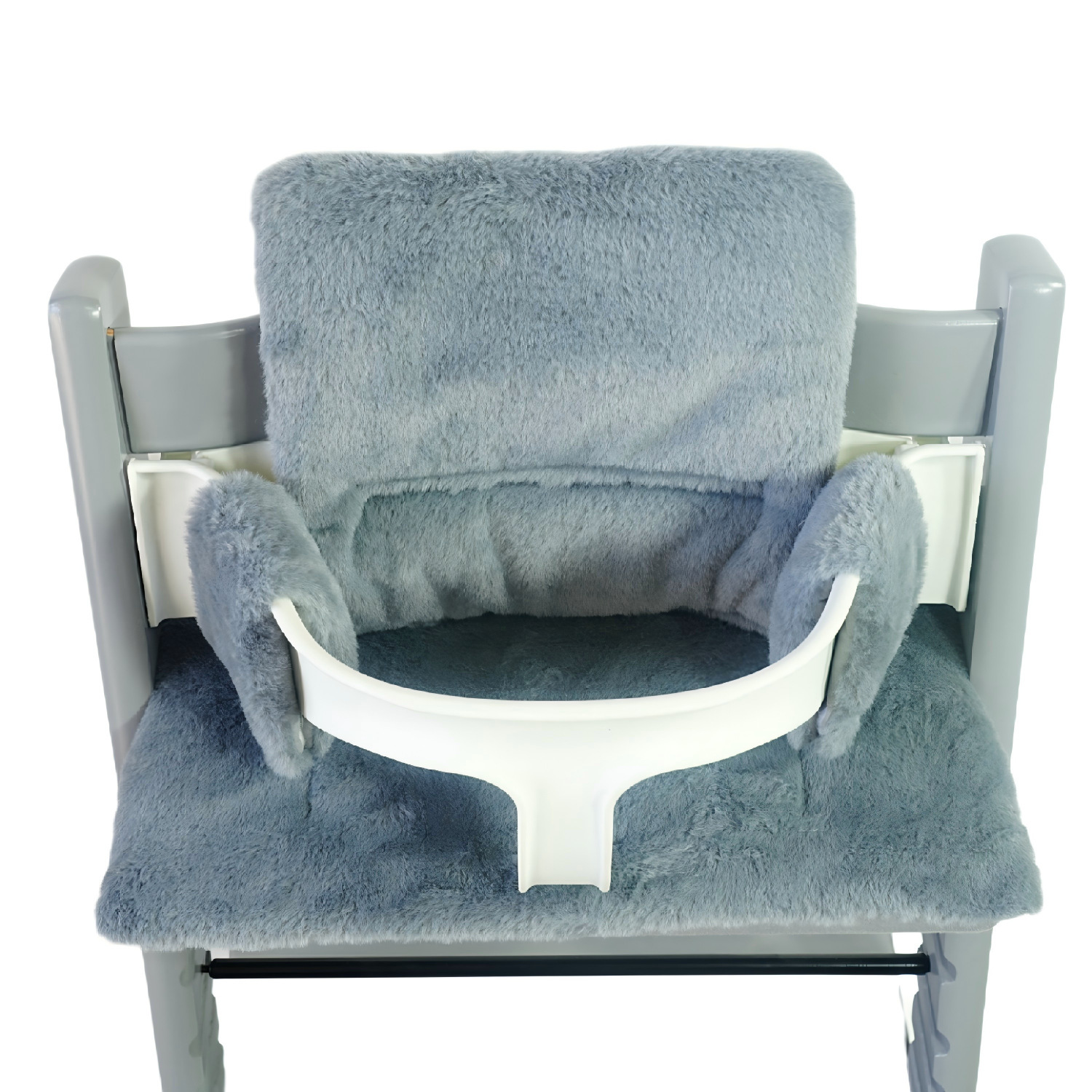 Coussin de chaise haute gris foncé-stokke