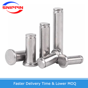 M3 M4 M5 M6 M8 M10 M12 A2 thép không gỉ phẳng đầu mang hình trụ định vị trục cuộn Chốt <span class=keywords><strong>pin</strong></span> với trục circlip - Product Image 3