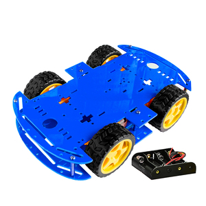 Per Arduino 5 colori Kit Smart per auto 4WD Kit di telaio per auto intelligente Robot per auto con Encoder di velocità e batteria Kit elettronico