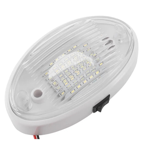 2023 Best Seller <strong>6.3</strong> Inch Oval RV <strong>LED</strong> Dome Ceiling Light Reading Lamp for Camper RV Truck Van Minibus RV Recreational Vehicle