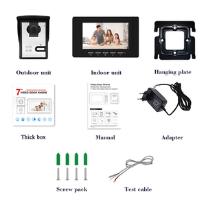 Gelişmiş güvenlik için zil sesi, kamera ve ekran Video giriş telefonu ile yüksek teknoloji Video interkom sistemi-Video Porteiro - Product Image 5