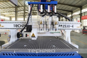 Enrutador CNC de madera de cuatro procesos multifunción de 3 ejes, hoja de sierra de husillo múltiple 1530, enrutador Cnc de cabezales múltiples - Product Image 4