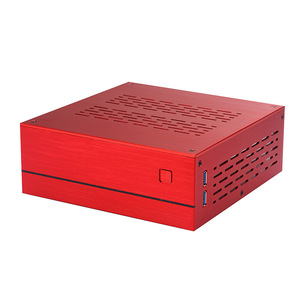 デスクトップ電源ゲーミングHTPCホストエンクロージャーオフィスホーム2.0USB 3.0USBミニITXコンピューターケース実用的な水平シャーシ - Product Image 2