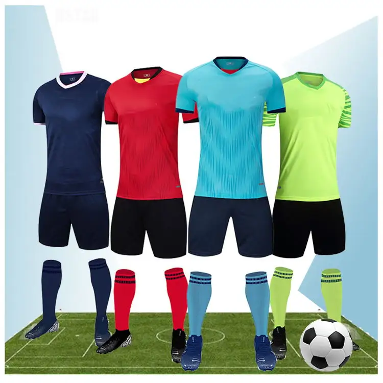 Camisetas transpirables personalizadas para adultos, uniformes de fútbol, chándal, conjunto de pantalones, Jersey de fútbol