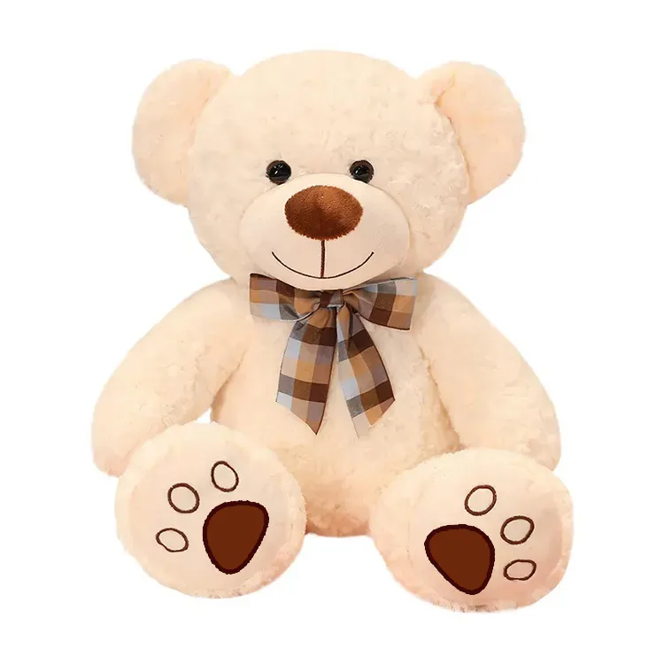 Grande Fábrica Venda Quente Bonito Marca Logotipo Promocional Stuffed Soft Toy Urso De Pelúcia Marrom Bordado Personalizado Brinquedos Macios Teddy Bear Toy