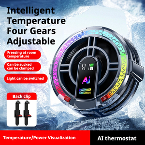 Great Roc Magnetic RGB Gaming Cooling Pad-Control de temperatura AI Enfriamiento rápido de hielo para accesorios de computadora portátil/PC