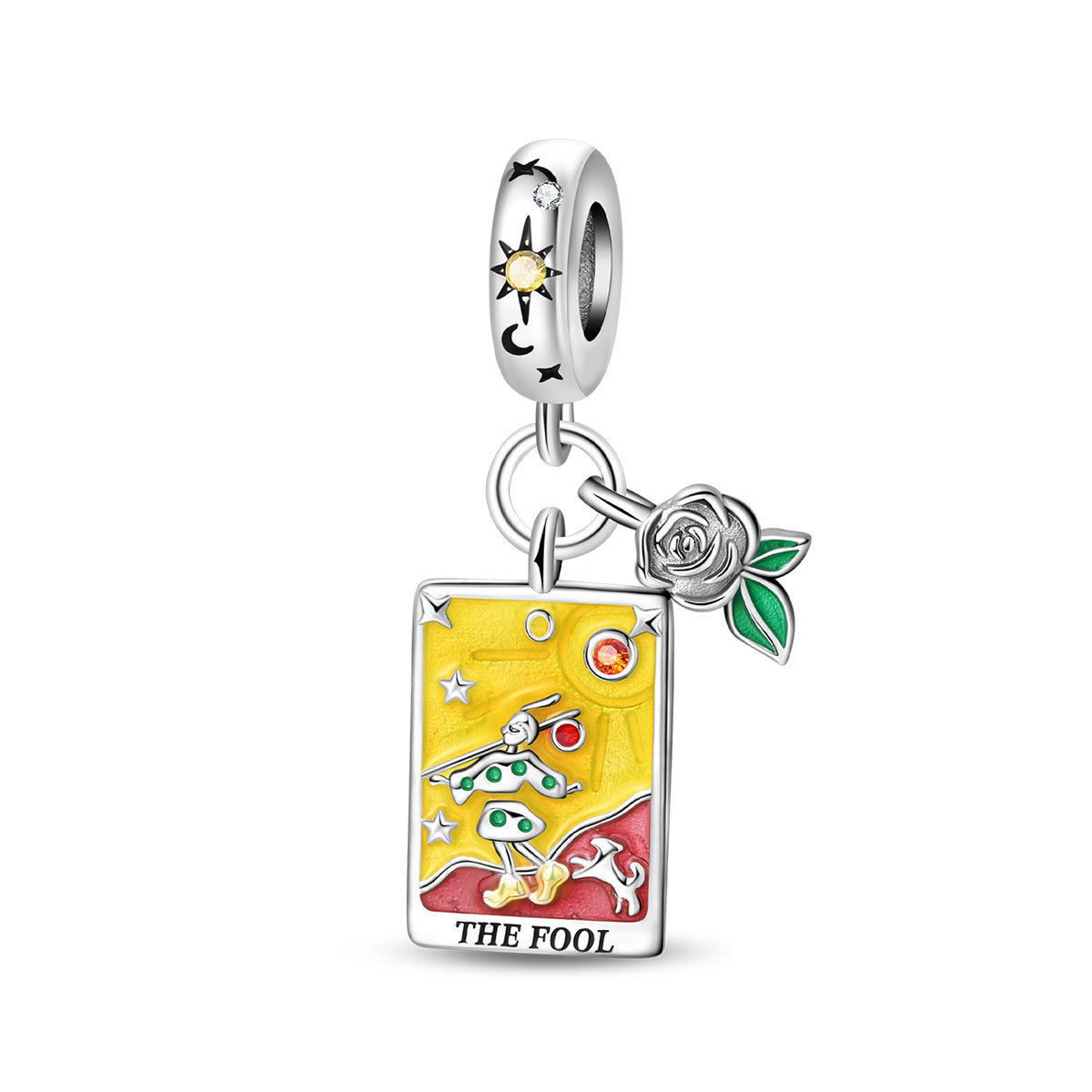 Pendentif carte verticale imbécile Pac1817