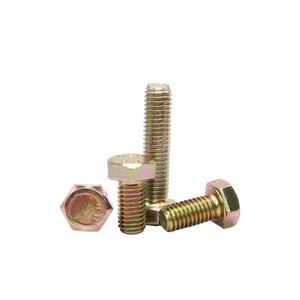 ที่กําหนดเองขายส่งสีเหลืองสังกะสี Hex Cap สกรู Fastener ชุบสังกะสี Hex Tap <span class=keywords><strong>Bolt</strong></span>