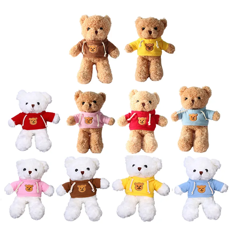 Regali promozionali bambini peluche orso peluche Logo personalizzato orsacchiotto con t-shirt orsacchiotto di fabbrica all'ingrosso