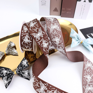 定制压花印花个性化礼品聚酯丝带，带包装标志 - Product Image 5