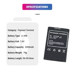 Factory Price D07 7.6V 2500mAh Prismatic Lithium Ion <strong>Battery</strong> for Android D07 Smart Energy Storage Power Tools - Product Image 2