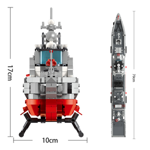 JIESTAR Big Set Adult Hobby Collectible Simulated 052C Destroyer Model Building Block Unique Home Decor Warship <strong>Battleship</strong> <strong>Toy</strong> - Product Image 3